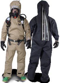 DuraChem® 500 NFPA 1994 CBRN/Hazmat Protection - D500 hero tan navy