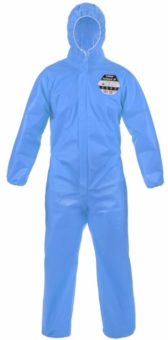 Safegard® GP Coverall - elasticated hood, cuffs, waist and ankles - Safegard Gp Blue