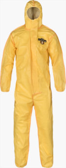 ChemMax® 1 Bound Seam Coverall - Hood, Elastic Wrist/Ankle - C1 B428 Front Lo