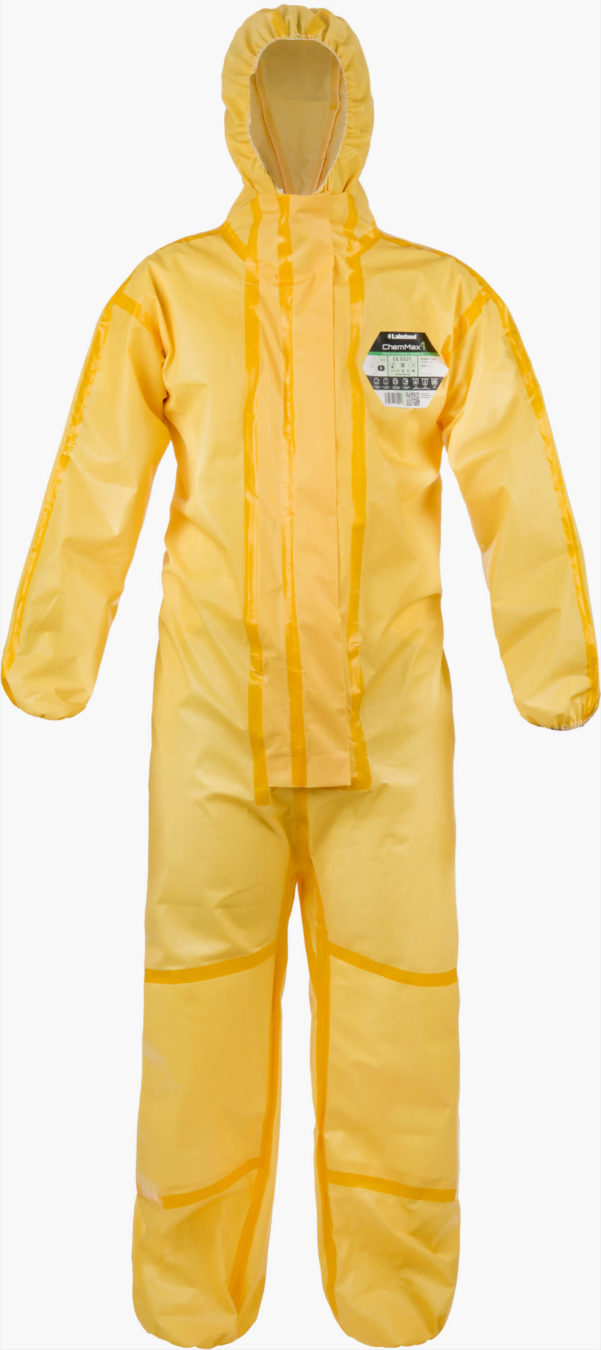 ChemMax 1 Coverall double zip & storm flap and… Lakeland