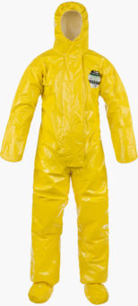 ChemMax 4 Plus Coverall -double zip & storm flap, Double cuffs and attached socks/boot overflap - Ct4 S430
