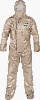 ChemMax® 4 Plus Coverall with double zip & storm flap and attached socks with boot overflaps - Ct4 Sk420 Ps