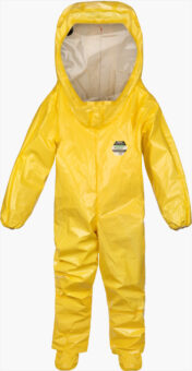 ChemMax 4 Plus Encapsulating Suit with visor- Expanded back for internally worn SCBA - CT4 S450 FRONT lo