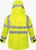 Arc / FR Rated Rainwear Jacket - H-Back Design - Yellow - HVAJ01 Y Jacket Back lo