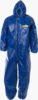 Pyrolon™ CBFR Coverall with elasticated hood, cuffs, waist and ankles, double storm flap with hook & loop fastening - Ebr228