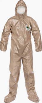 ChemMax™ 4 Plus Tan Coverall - Respirator Fit Hood/Boots - C4 T151 T