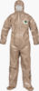 ChemMax® 4 Plus Tan Coverall - Respirator Fit Hood/Boots/Boot Flaps - C4 T165 T
