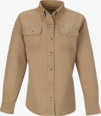 Women's 6.5 oz Westex DH Button-Up Shirt - Ishw65 Dh Front