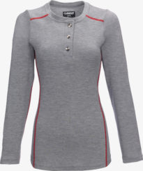 Women's High Performance FR Long Sleeve Knit Henley - Hswat06 Front