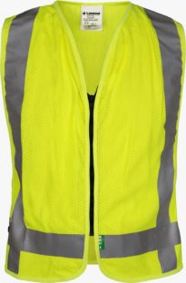 Class 2 FR Modacrylic Mesh Hi-Vis Vest with Zipper Front, Snap Sides - V 8 Am0312 Zl