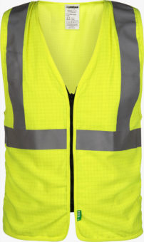 Class 2 FR/AR Static Dissipative Modacrylic Solid High-Vis Vest - V10 A0112 Zl Lo