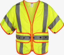 Class 3 Static Dissipative Modacrylic Solid High-vis Vest - V10 A1723 Zl Lo