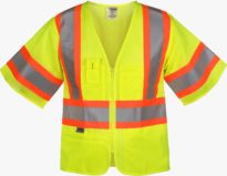 Class 3 Polyester Mesh Hi-Vis Value Vest With Sleeves - Vam C3 Gdk L